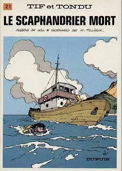 Couverture de l'album Tif et Tondu Tome 21 Le scaphandrier mort