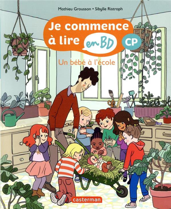 Couverture de l'album Je commence à lire en BD CP Tome 5 Un bébé à l'école