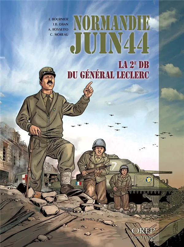 Couverture de l'album Normandie juin 44 Orep Tome 10 La 2e db du général Leclerc