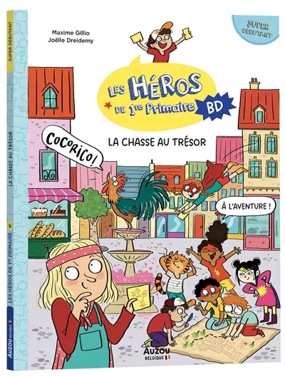 Couverture de l'album Les Héros de 1re Primaire en BD La chasse au trésor