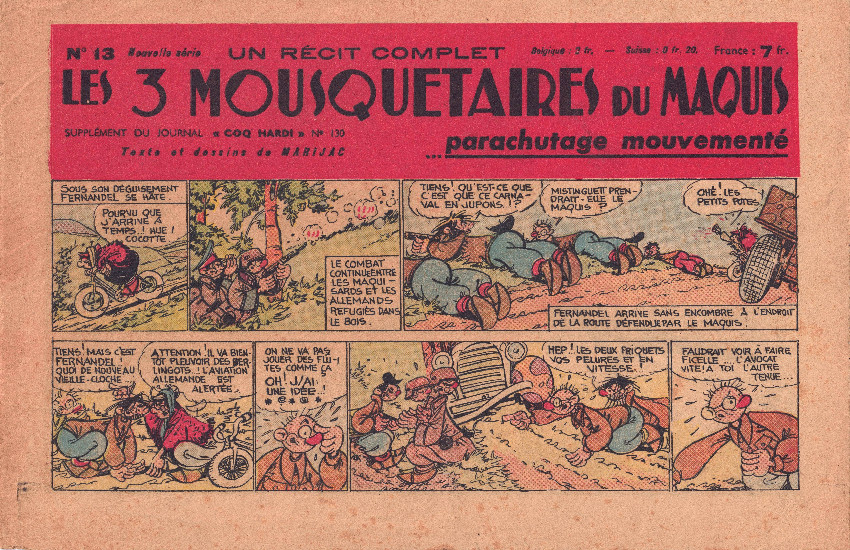 Couverture de l'album Les 3 Mousquetaires du Maquis Tome 13 Parachutage mouvementé