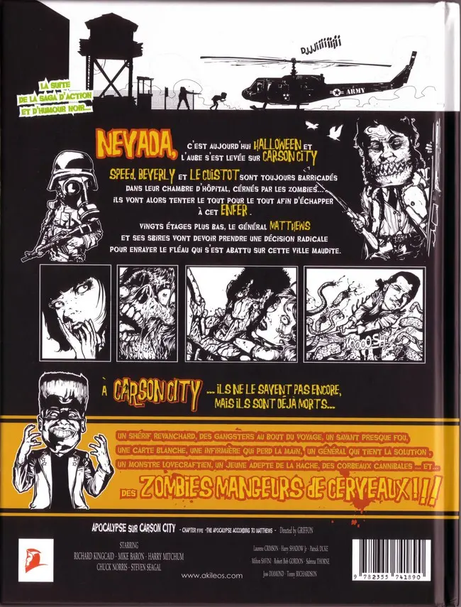 Verso de l'album Apocalypse sur Carson City Tome 5 L'apocalypse selon Matthews