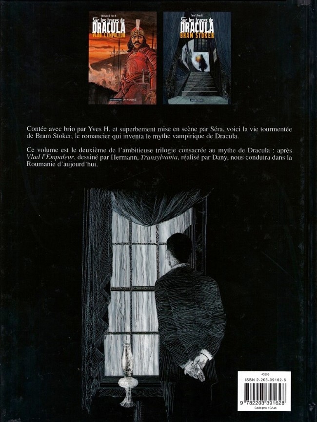 Verso de l'album Sur les traces de Dracula Tome 2 Bram Stoker