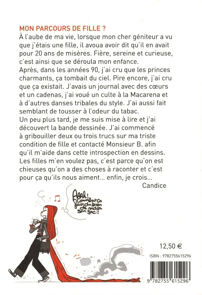 Verso de l'album Toutes des chieuses ? Les filles expliquées aux garçons