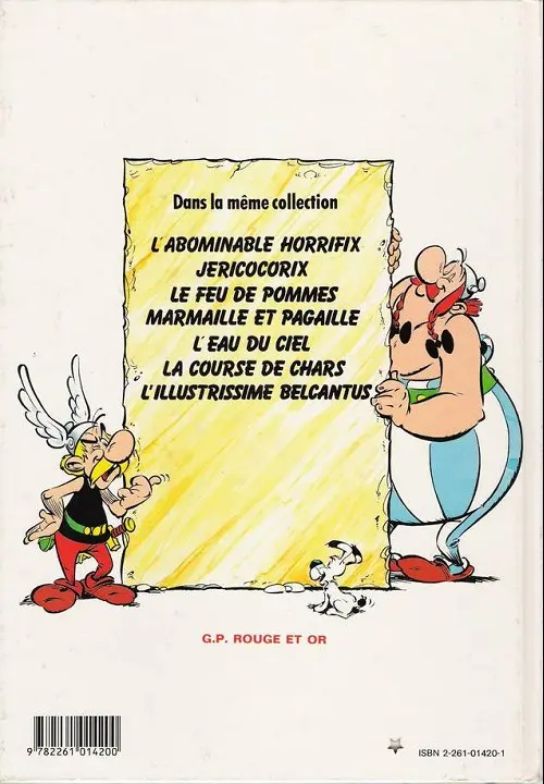 Verso de l'album Astérix Tome 7 Les pirates