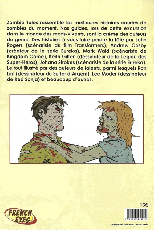 Verso de l'album Zombie Tales Tome 1