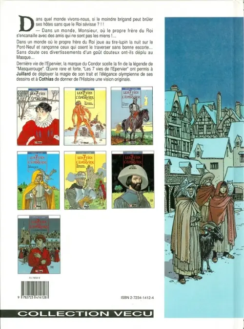 Verso de l'album Les 7 Vies de l'Épervier Tome 7 La marque du Condor