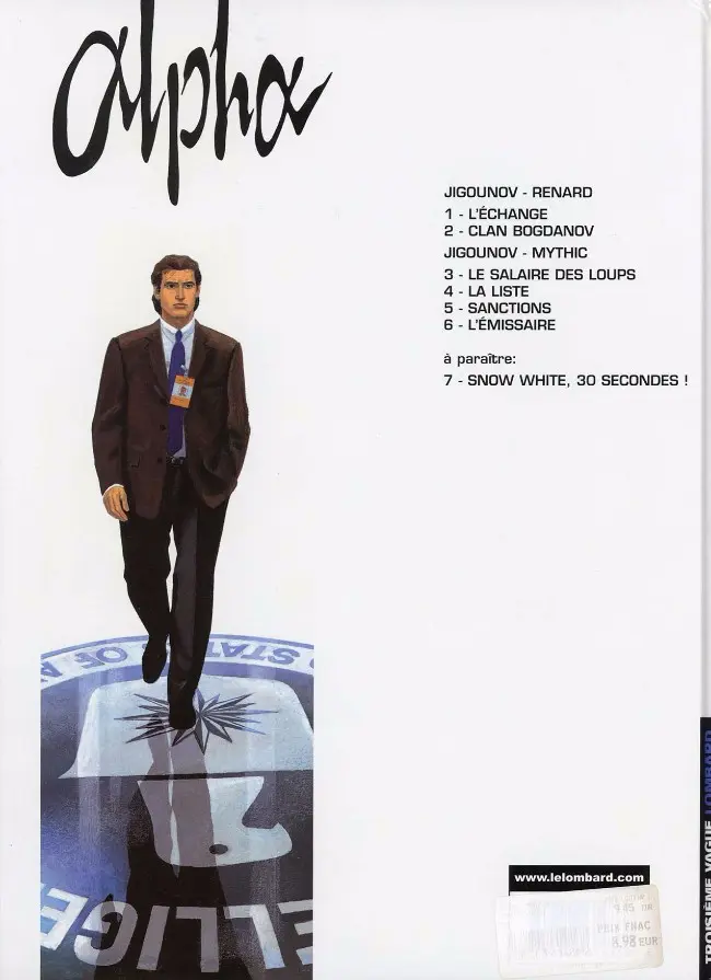 Verso de l'album Alpha Tome 5 Sanctions