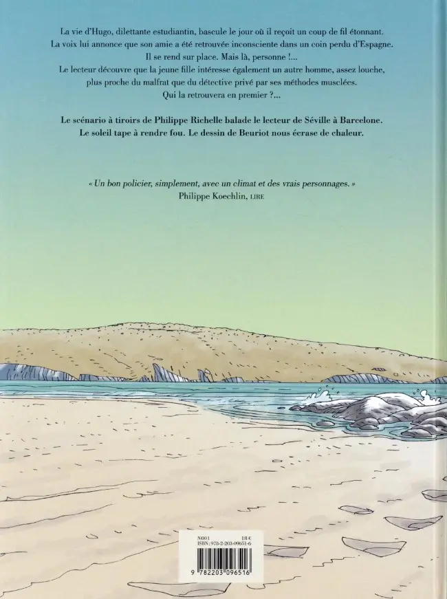 Verso de l'album Belle comme la mort