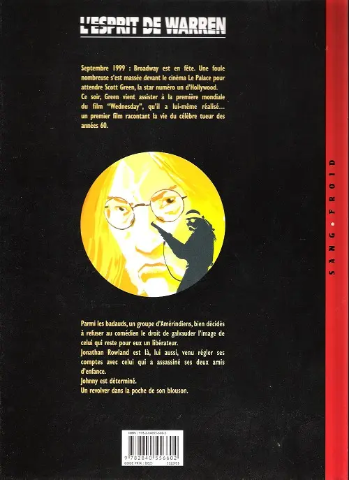 Verso de l'album L'Esprit de Warren Tome 4 Encore quelques heures à vivre