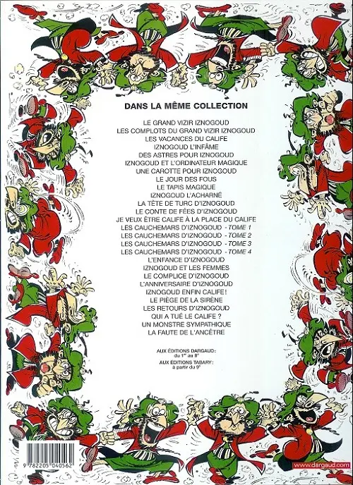 Verso de l'album Iznogoud Tome 2 Les complots d'Iznogoud