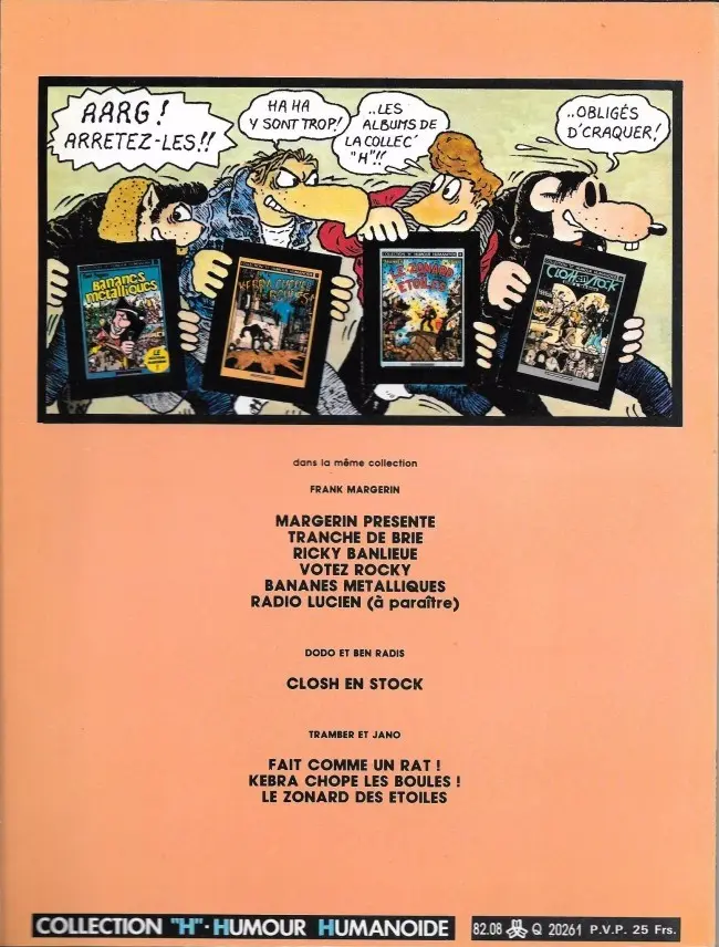 Verso de l'album Kebra Tome 2 Kebra chope les boules