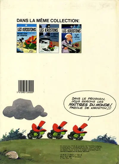 Verso de l'album Les Krostons Tome 2 La maison des mutants