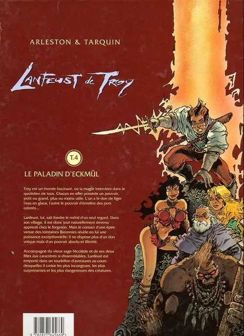 Verso de l'album Lanfeust de Troy Tome 4 Le paladin d'Eckmül