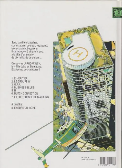 Verso de l'album Largo Winch Tome 5 H