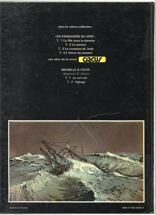 Verso de l'album Les Passagers du vent Tome 4 L'heure du serpent