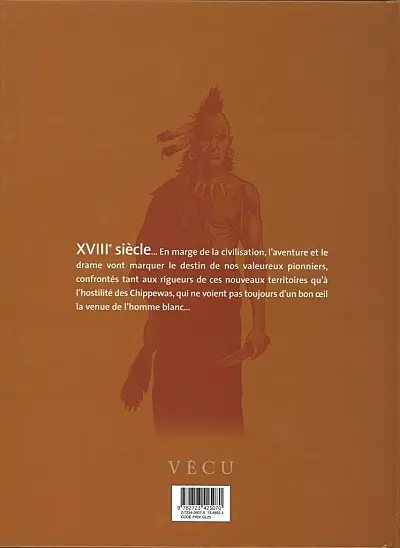 Verso de l'album Les Pionniers du Nouveau Monde Tome 7 Crie-dans-le-vent