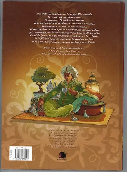 Verso de l'album Princesse Sara Tome 3 Mystérieuses héritières