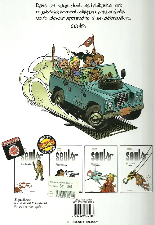 Verso de l'album Seuls Tome 2 Le maître des couteaux