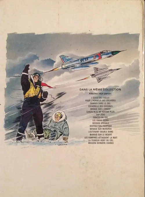Verso de l'album Tanguy et Laverdure Tome 1 L'école des Aigles