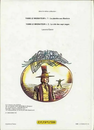 Verso de l'album Yann le migrateur Tome 3 Le refus des étoiles