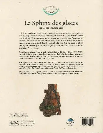 Verso de l'album Le sphinx des glaces