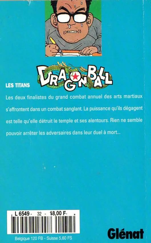 Verso de l'album Dragon Ball Tome 32 Les Titans