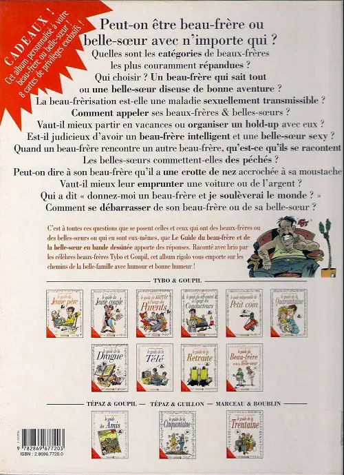 Verso de l'album Le Guide Tome 13 Le guide du beau-frère et de la belle-sœur