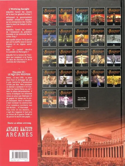 Verso de l'album L'Histoire secrète Volume 22 Le roi du monde