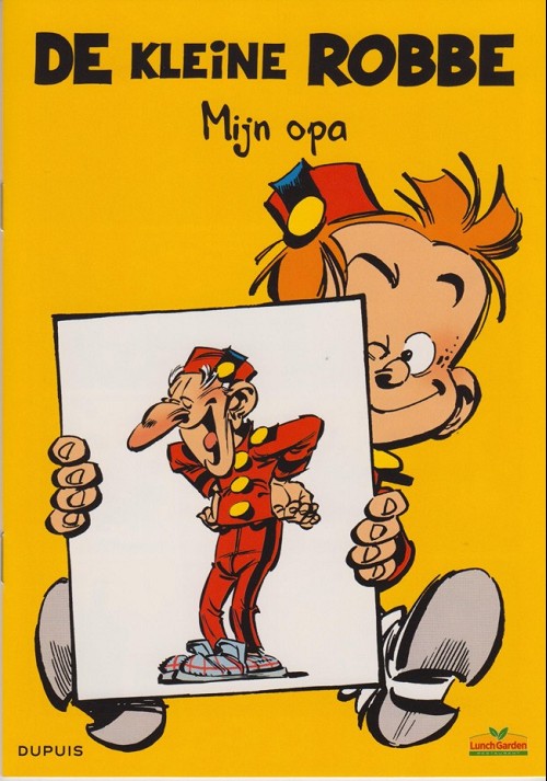 Verso de l'album Le Petit Spirou Albums publicitaires pour Lunch Garden Mon grand-papy/mijn opa