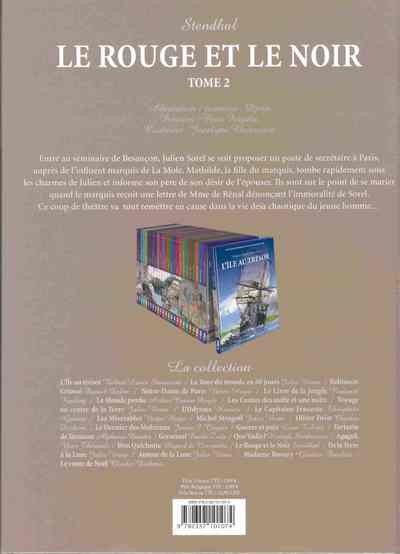Verso de l'album Les Incontournables de la littérature en BD Tome 26 Le Rouge et le Noir - Tome 2