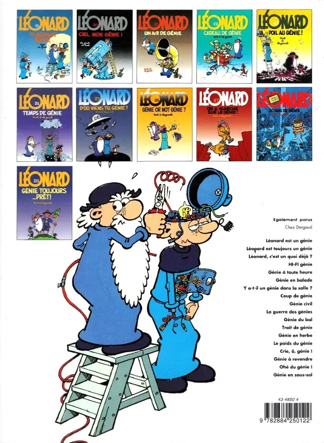 Verso de l'album Léonard Tome 28 Génie toujours... Prêt !