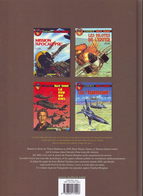 Verso de l'album Buck Danny L'intégrale Tome 12 (1983-1989)