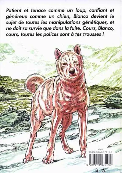 Verso de l'album Blanco - Le Chien Blanco 1