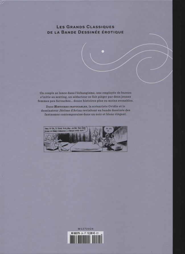 Verso de l'album Les Grands Classiques de la Bande Dessinée Érotique - La Collection Tome 24 Histoires inavouables