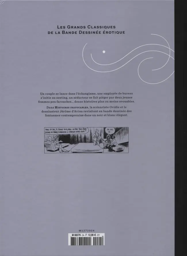 Verso de l'album Les Grands Classiques de la Bande Dessinée Érotique - La Collection Tome 24 Histoires inavouables