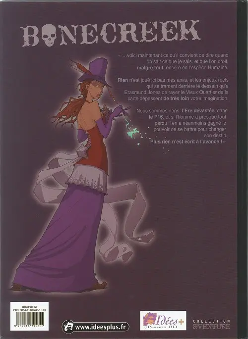 Verso de l'album Bonecreek Tome 2 Erasmund Jones