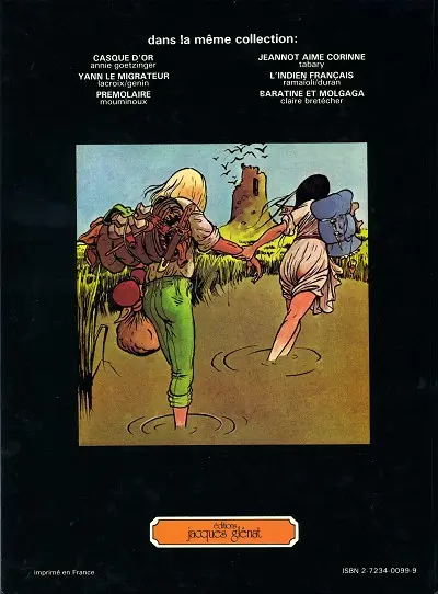 Verso de l'album Brunelle et Colin Tome 1 Le vol noir