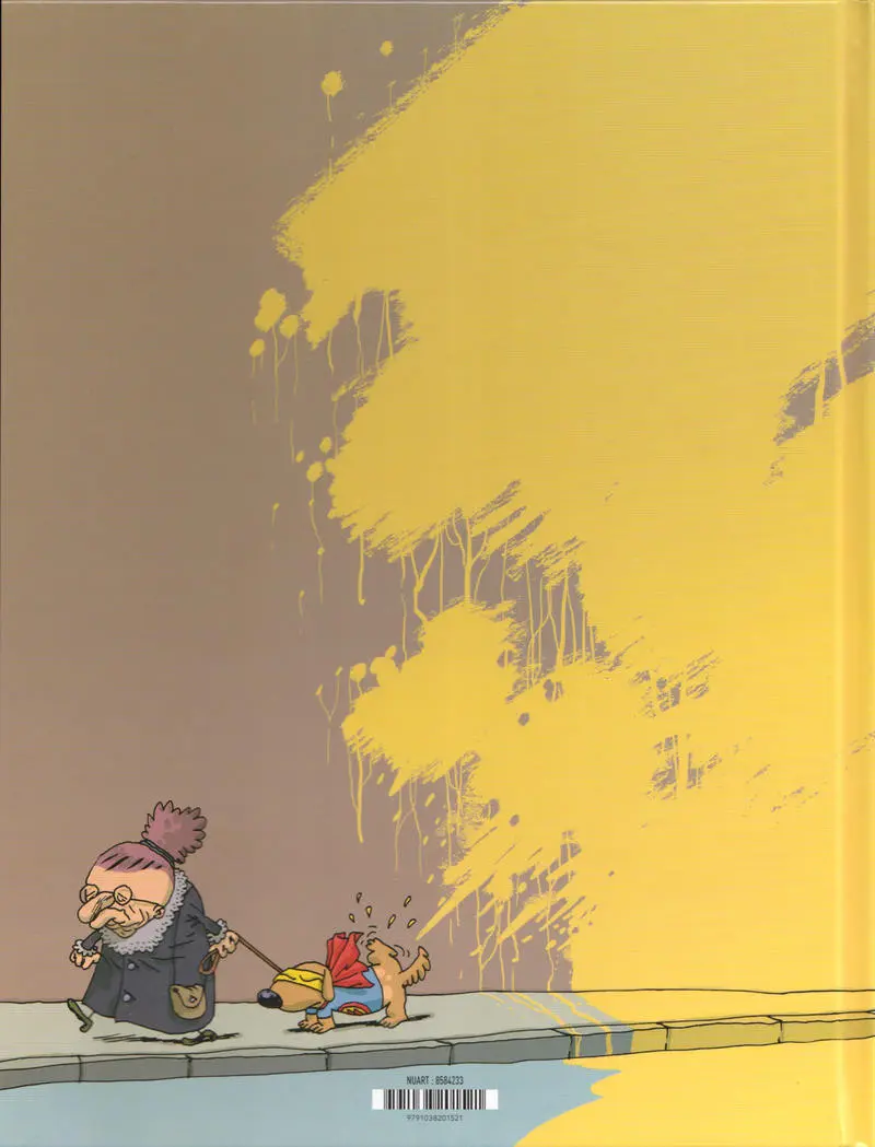 Verso de l'album Les Superhéros injustement méconnus