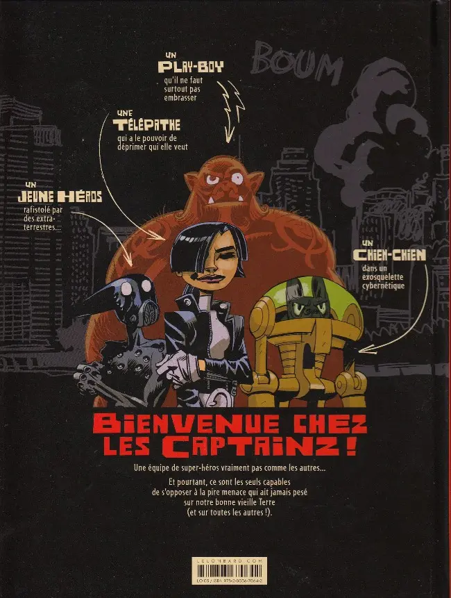 Verso de l'album Les CaptainZ