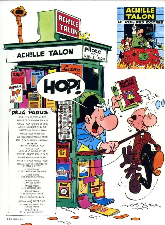 Verso de l'album Achille Talon Tome 20 Viva Papa!