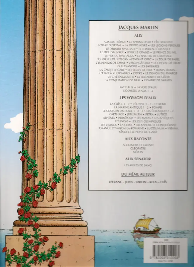 Verso de l'album Alix Tome 20 Ô Alexandrie