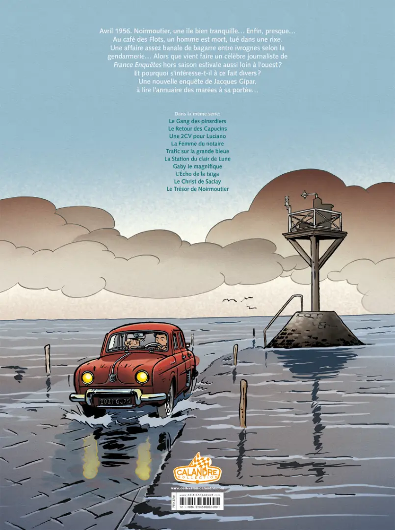 Verso de l'album Une aventure de Jacques Gipar Tome 10 Le Trésor de Noirmoutier