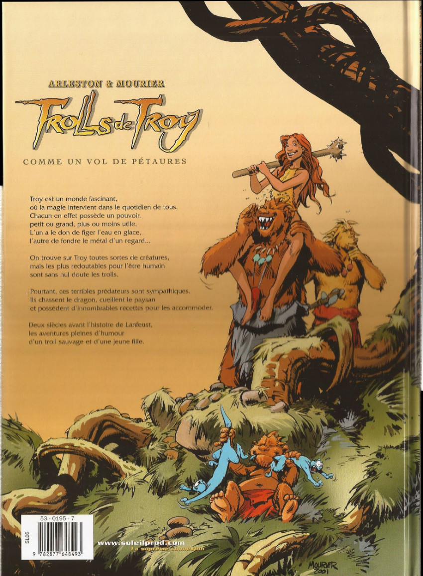 Verso de l'album Trolls de Troy Tome 3 Comme un vol de pétaures