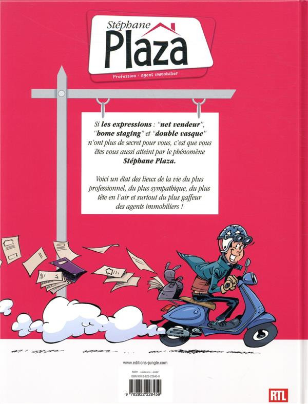 Verso de l'album Stéphane Plaza - Profession : agent immobilier Tome 1 Suivez-moi c'est par là !
