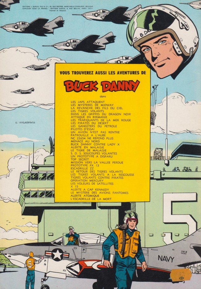 Verso de l'album Buck Danny Tome 15 NC-22654 ne répond plus