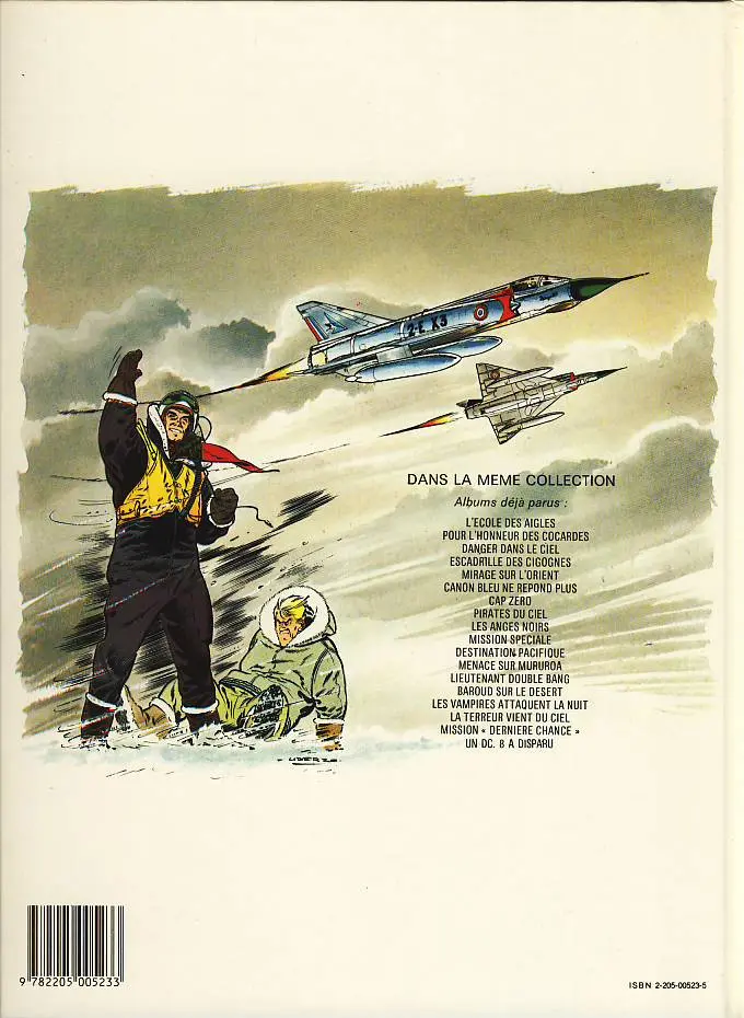 Verso de l'album Tanguy et Laverdure Tome 15 Les vampires attaquent la nuit