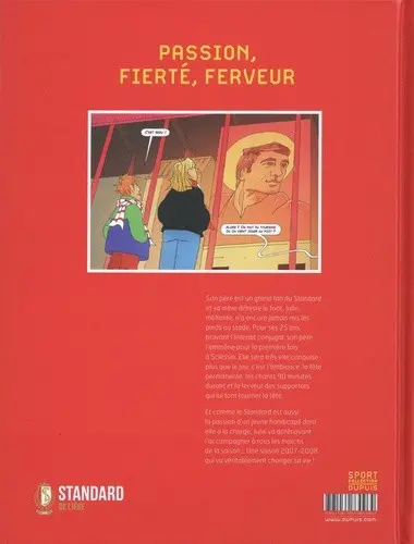 Verso de l'album Standard de Liège Tome 1 Au cœur de Sclessin