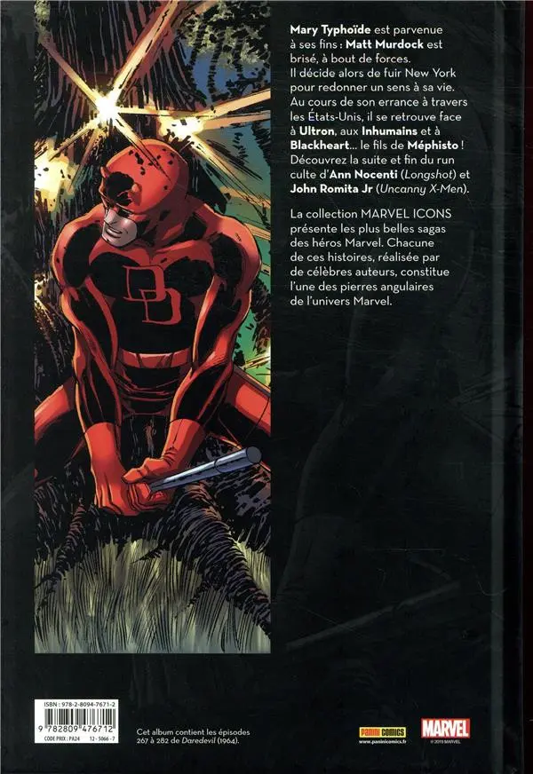 Verso de l'album Daredevil par Ann Nocenti Tome 2