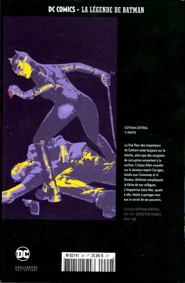 Verso de l'album DC Comics - La Légende de Batman Hors-série Volume 9 Gotham Central - 3e partie